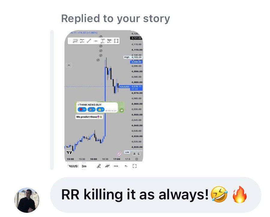 Customer replying to a story